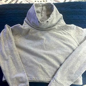 Small Born Primitive Cropped Cowl Neck Sweatshirt